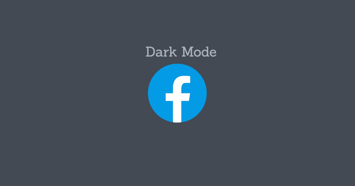 dark mode facebook